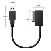 USB 3.0 to SATA7+6-pin easy drive cable laptop optical drive adapter cable SATA optical drive to USB