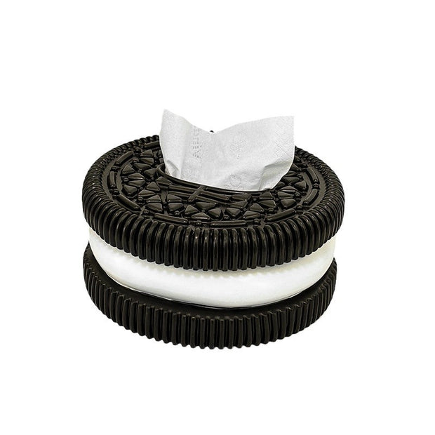 Creative and minimalist Oreo paper box home living room bedroom desktop high-end sense tissue box decorative accessories, ornaments