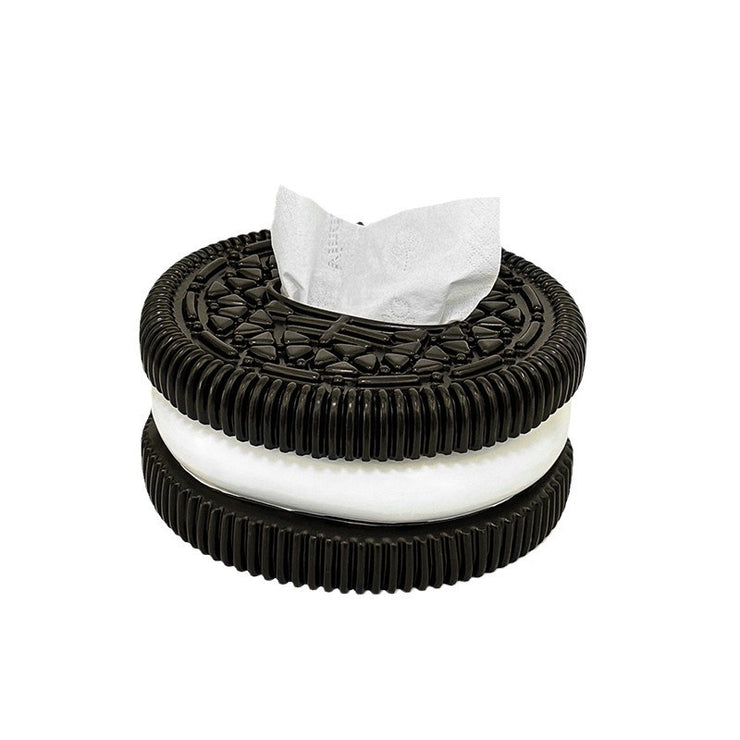 Creative and minimalist Oreo paper box home living room bedroom desktop high-end sense tissue box decorative accessories, ornaments