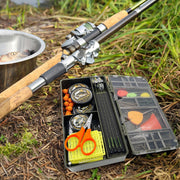 Fishing storage box, portable tackle box, magnetic compartments, fishing accessories