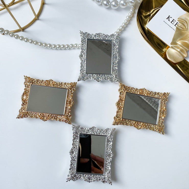 Ins Pattern Mirror Grip Tok Plating Mobile Phone Holder Extension Bracket Suitable for IPhone Samsung Mobile Phone Accessories