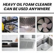 Heavy Oil Foam Cleaner, Kitchen Stove Range Hood Wash Basin Oil Dirt Removal Cleaner