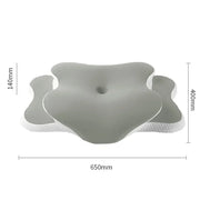 Ice Silk Pillowcase Ergonomic Cervical Pillow Memory Foam Pillow Neck Pain Relief Comes Adjustable Home for Back Side Sleepers