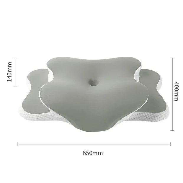 Ice Silk Pillowcase Ergonomic Cervical Pillow Memory Foam Pillow Neck Pain Relief Comes Adjustable Home for Back Side Sleepers