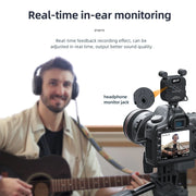 2500K-9000K Microphone LED Fill Light LED Mini Video Vlog Full-Color RGB Mic Light For Smartphone SLR Camera V03