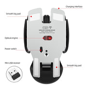 New USB wireless mouse 1600DPI rechargeable office mouse desktop laptop accessories