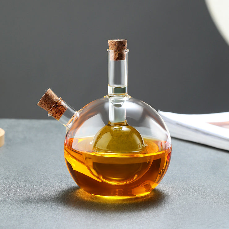 Kitchen Storage Sealed Bottles, Double-layer 2-in-1 Glass Bottles, Oil, Vinegar, Sauce, Seasoning Bottles, Kitchen Tools